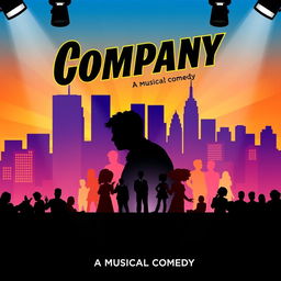 A captivating theater poster for the musical "Company