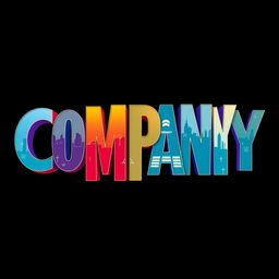 The theater lettering design for the musical "Company," featuring bold, contemporary typeface that highlights the energetic and modern feel of the production