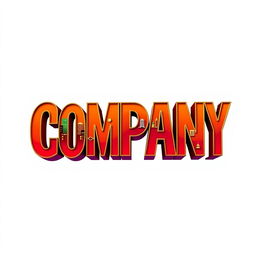 The theater lettering design for the musical "Company," featuring bold, contemporary typeface that highlights the energetic and modern feel of the production