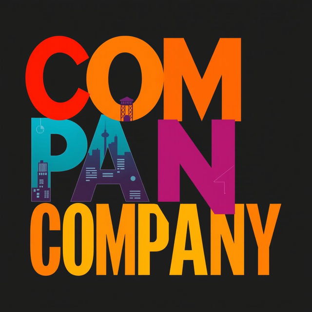 The theater lettering design for the musical "Company," featuring bold, contemporary typeface that highlights the energetic and modern feel of the production