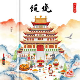 A beautiful watercolor-style book cover for a Chinese novel titled '鮮滿宮堂'