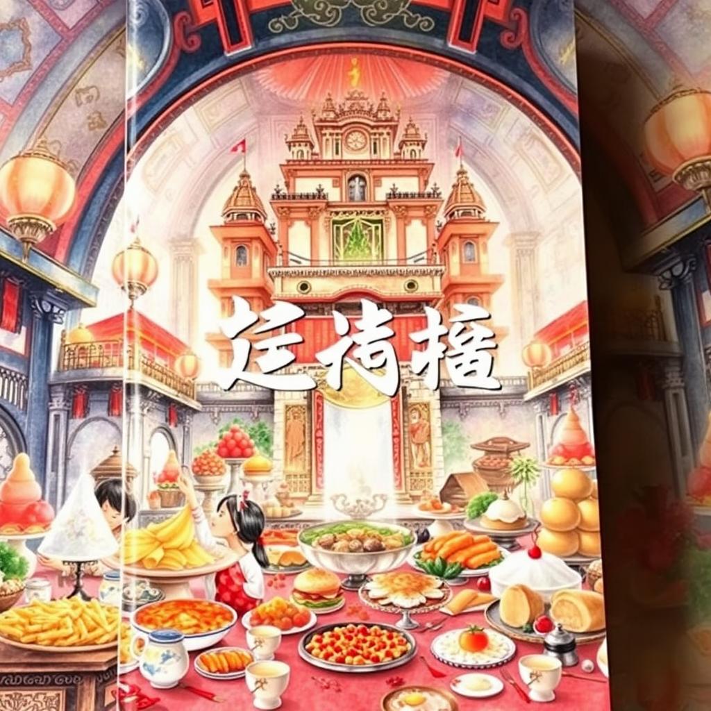 A beautiful watercolor-style book cover for a Chinese novel titled 鮮滿宮堂