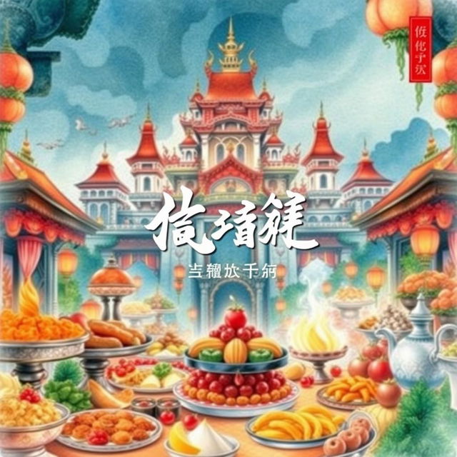 A beautiful watercolor-style book cover for a Chinese novel titled 鮮滿宮堂