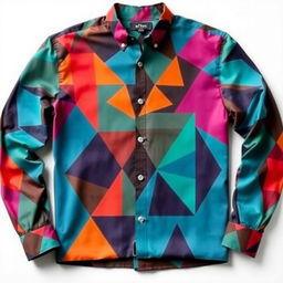 A beautifully designed shirt featuring unique geometric patterns and expert tailoring