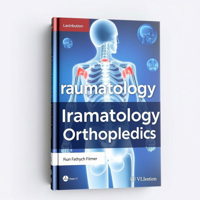 A stunning and informative book cover for a comprehensive text on traumatology and orthopedics