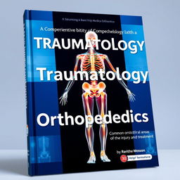 A stunning and informative book cover for a comprehensive text on traumatology and orthopedics