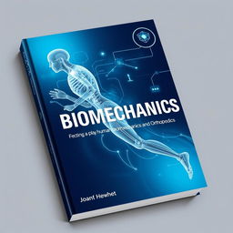 A visually engaging book cover focusing on the interplay between medicine, human biomechanics, and orthopedics