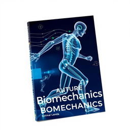 A visually engaging book cover focusing on the interplay between medicine, human biomechanics, and orthopedics