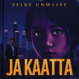 A cover featuring the silhouette of Jakarta city at night with skyscrapers and twinkling city lights in the background