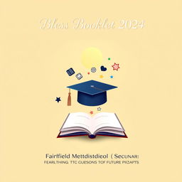 A creatively designed cover page for a booklet titled "Bless Booklet 2024"