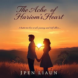 A romantic book cover illustrating a passionate and bittersweet tale of love and self-discovery