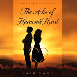 A romantic book cover illustrating a passionate and bittersweet tale of love and self-discovery