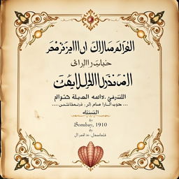 An Arabic book cover featuring the title "العقد المتلألئ في حساب اللآلئ" in elegant, vintage-style Arabic calligraphy