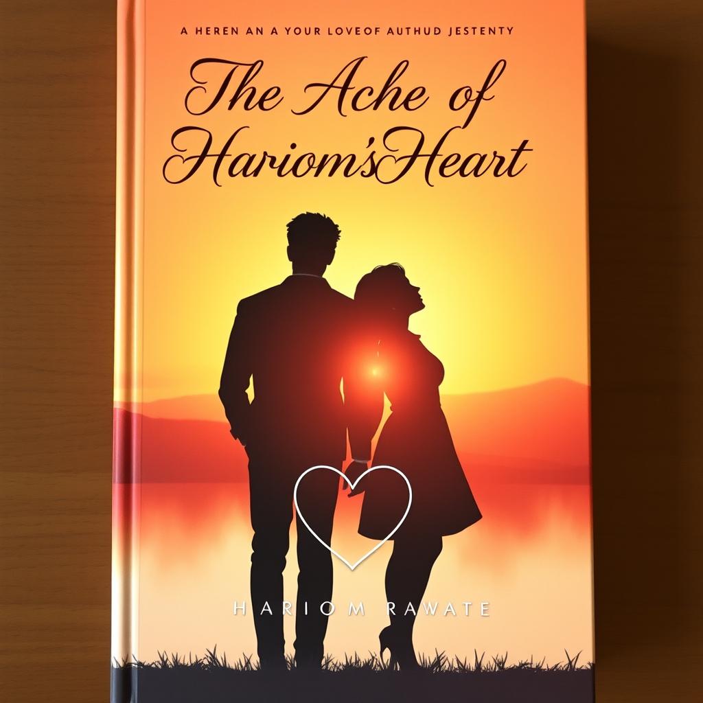 A romantic book cover illustrating a passionate and bittersweet tale of love and self-discovery