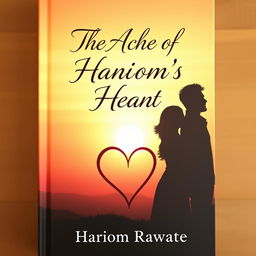 A romantic book cover illustrating a passionate and bittersweet tale of love and self-discovery