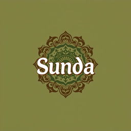 A captivating and culturally rich logo inspired by Sunda design elements, crafted for T-shirts