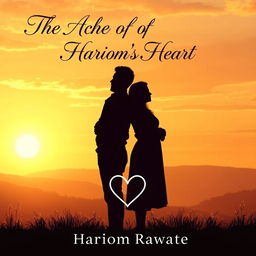 A romantic book cover illustrating a passionate and bittersweet tale of love and self-discovery