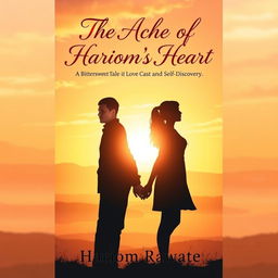 A romantic book cover illustrating a passionate and bittersweet tale of love and self-discovery