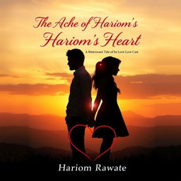 A romantic book cover illustrating a passionate and bittersweet tale of love and self-discovery