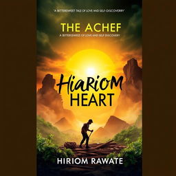 A book cover titled 'The Ache Of Hariom's Heart: A Bittersweet Tale of Love and Self-Discovery' by Hariom Rawate