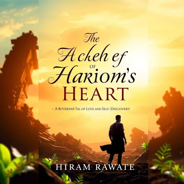 A book cover for 'The Ache Of Hariom's Heart: A Bittersweet Tale of Love and Self-Discovery' by Hariom Rawate