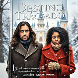 A book cover with the title "Destino Traçado" and the subtitle "Quando o coração ousa sonhar, o destino revela suas surpresas