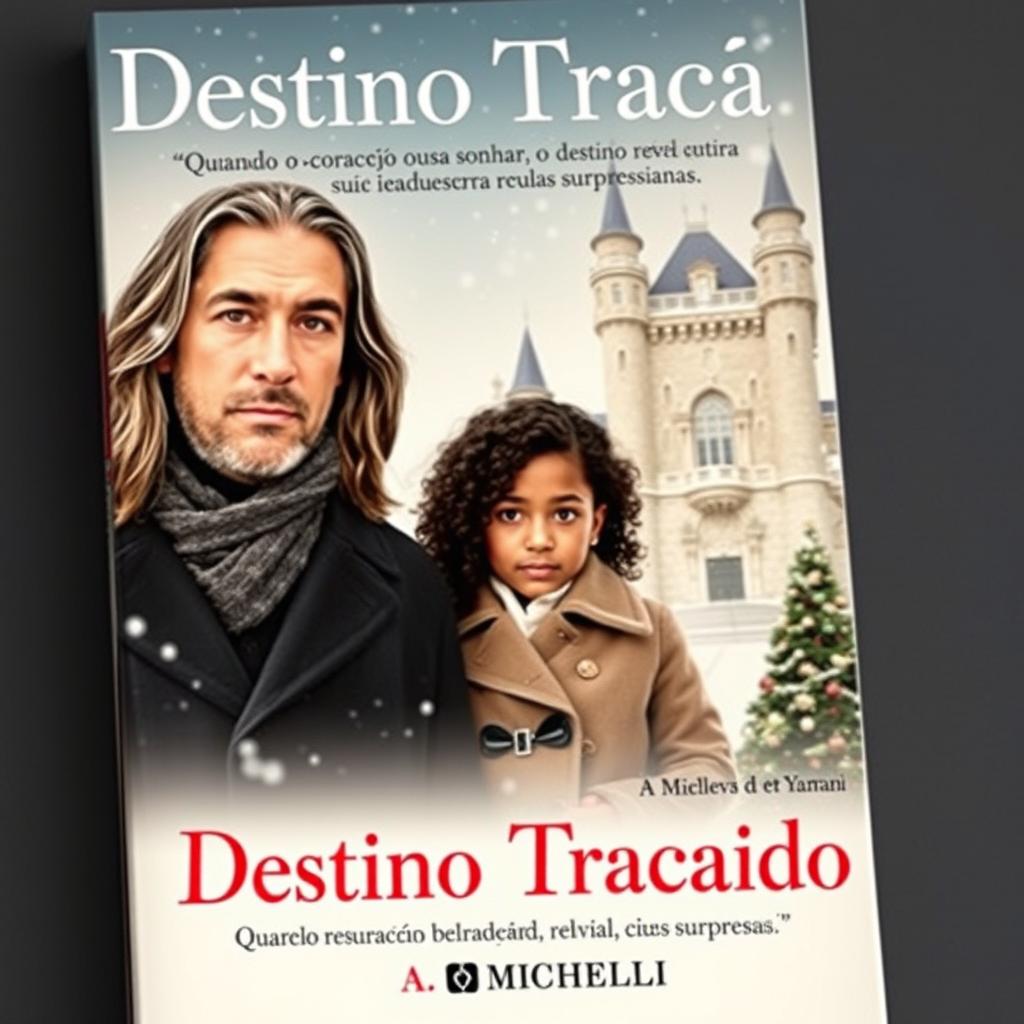 A book cover with the title "Destino Traçado" and the subtitle "Quando o coração ousa sonhar, o destino revela suas surpresas