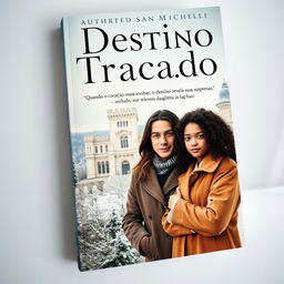 A book cover with the title "Destino Traçado" and the subtitle "Quando o coração ousa sonhar, o destino revela suas surpresas