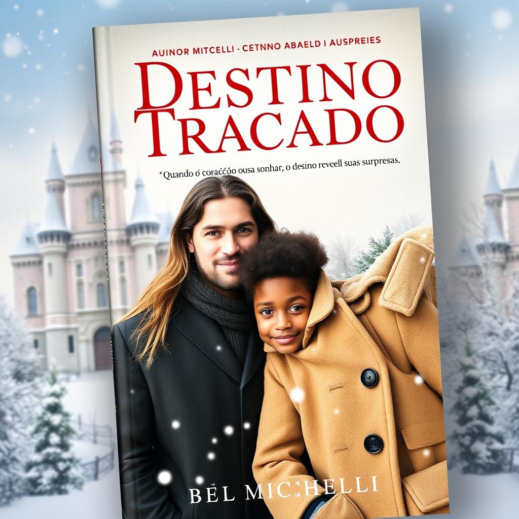 A book cover with the title "Destino Traçado" and the subtitle "Quando o coração ousa sonhar, o destino revela suas surpresas