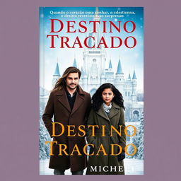 A book cover for "Destino Traçado" with the subtitle "Quando o coração ousa sonhar, o destino revela suas surpresas