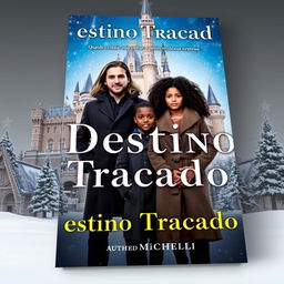 A book cover for "Destino Traçado" with the subtitle "Quando o coração ousa sonhar, o destino revela suas surpresas