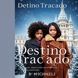 A book cover for "Destino Traçado" with the subtitle "Quando o coração ousa sonhar, o destino revela suas surpresas