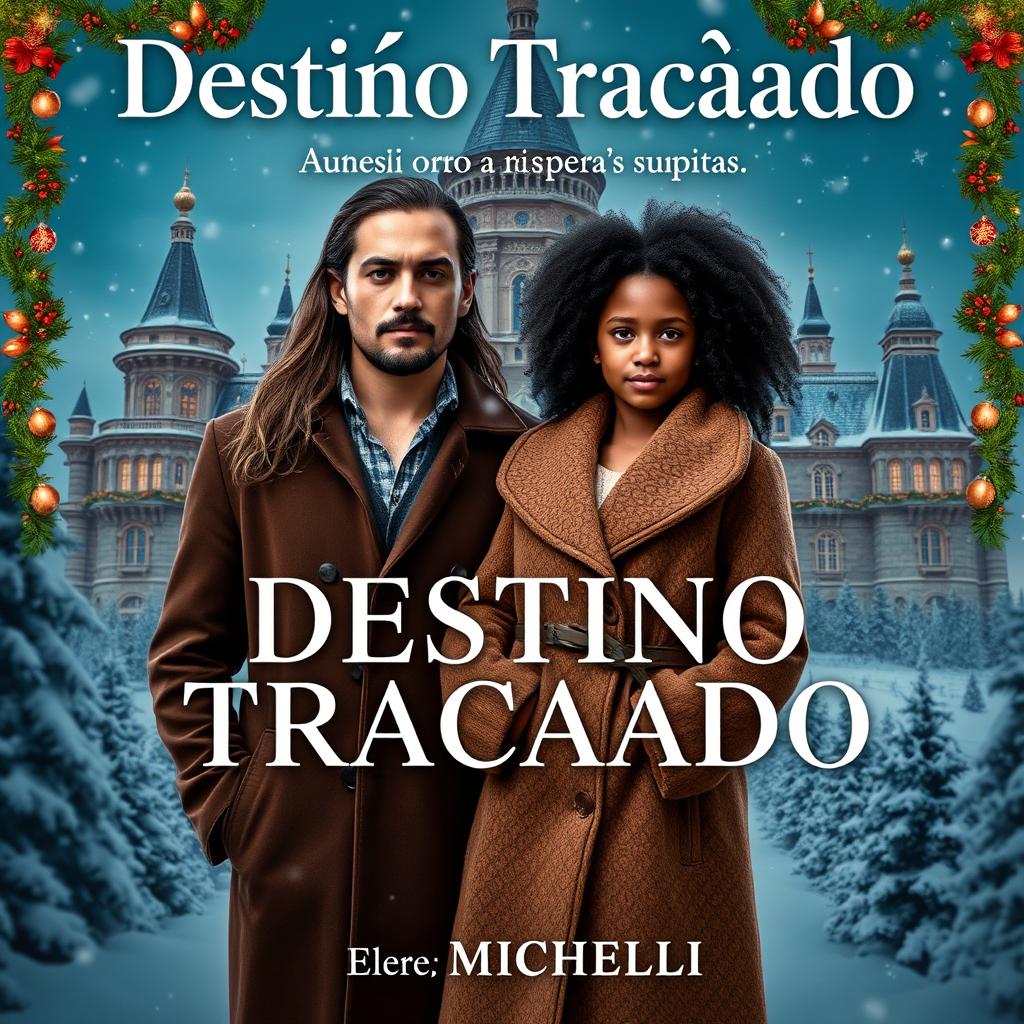 A book cover for "Destino Traçado" with the subtitle "Quando o coração ousa sonhar, o destino revela suas surpresas