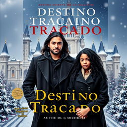 A book cover for "Destino Traçado" with the subtitle "Quando o coração ousa sonhar, o destino revela suas surpresas