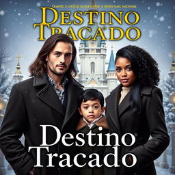 A book cover for "Destino Traçado" with the subtitle "Quando o coração ousa sonhar, o destino revela suas surpresas