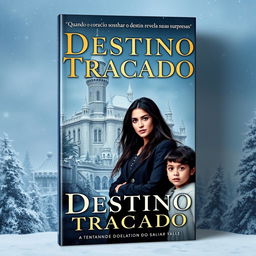 Capa de livro com o título em português "Destino Traçado" e o subtítulo "Quando o coração ousa sonhar o destino revela suas surpresas"