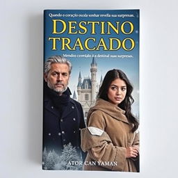 Capa de livro com o título em português "Destino Traçado" e o subtítulo "Quando o coração ousa sonhar o destino revela suas surpresas"