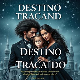 Capa de livro com o título em português "Destino Traçado" e o subtítulo "Quando o coração ousa sonhar o destino revela suas surpresas"