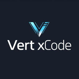 Design a modern and sleek logo for a company named VertexCode