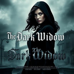 A captivating movie poster for 'The Dark Widow'