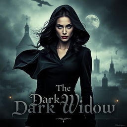 A captivating movie poster for 'The Dark Widow'