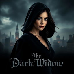 A captivating movie poster for 'The Dark Widow'