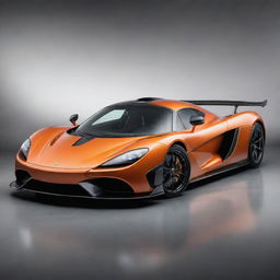 An extraordinary supercar that mixes the radical, striking features of a Koenigsegg with the sleek, aerodynamic design of a McLaren.