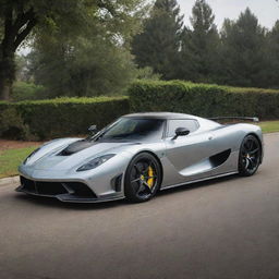 A high-performance vehicle that fuses together the cutting-edge design and speed of a Koenigsegg with the templated sophistication and elegance of a Ferrari.