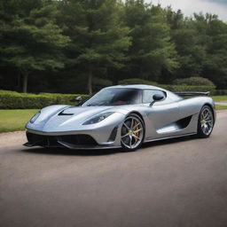 A high-performance vehicle that fuses together the cutting-edge design and speed of a Koenigsegg with the templated sophistication and elegance of a Ferrari.