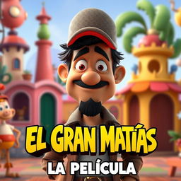 Animated movie poster featuring "El Gran Matías: La Película"