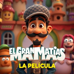 Animated movie poster featuring "El Gran Matías: La Película"