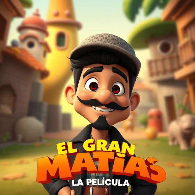 Animated movie poster featuring "El Gran Matías: La Película"