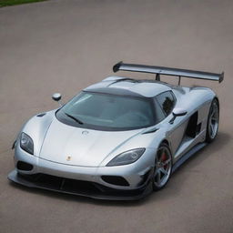 A distinctive blend of a Koenigsegg's intricate design and remarkable speed with the audacious, muscular aesthetics of a Saleen.