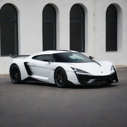 A hyperfast vehicle that fuses Koenigsegg's intricate design and extreme speed with the futuristic, luxury aesthetics of a Lykan Hypersport.